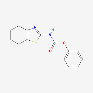 molecular formula C14H14N2O2S B5621256 phenyl 4,5,6,7-tetrahydro-1,3-benzothiazol-2-ylcarbamate 