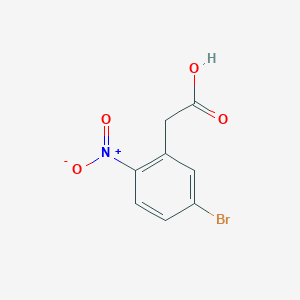 molecular formula C8H6BrNO4 B056213 2-(5-Bromo-2-nitrophenyl)acetic acid CAS No. 124840-61-5