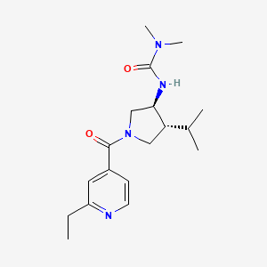 N'-[(3S*,4R*)-1-(2-ethylisonicotinoyl)-4-isopropyl-3-pyrrolidinyl]-N,N-dimethylurea