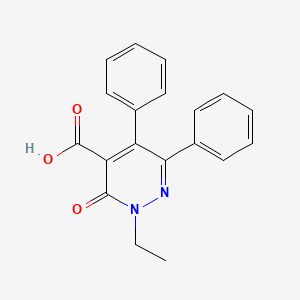 molecular formula C19H16N2O3 B5621343 2-ethyl-3-oxo-5,6-diphenyl-2,3-dihydro-4-pyridazinecarboxylic acid 