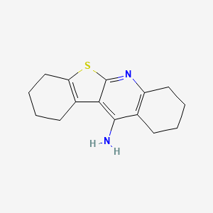 molecular formula C15H18N2S B5621344 1,2,3,4,7,8,9,10-octahydro[1]benzothieno[2,3-b]quinolin-11-amine 