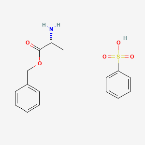 molecular formula C16H19NO5S B562137 D-Alanine Benzyl Ester Benzenesulfonic Acid Salt CAS No. 22839-12-9