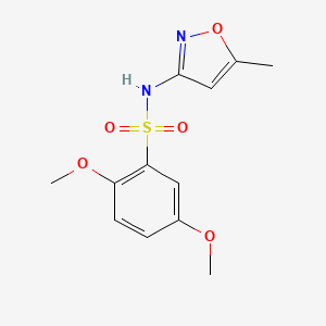 molecular formula C12H14N2O5S B5621371 2,5-dimethoxy-N-(5-methyl-3-isoxazolyl)benzenesulfonamide 