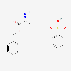 molecular formula C16H19NO5S B562138 L-丙氨酸苄酯苯磺酸盐 CAS No. 101399-43-3