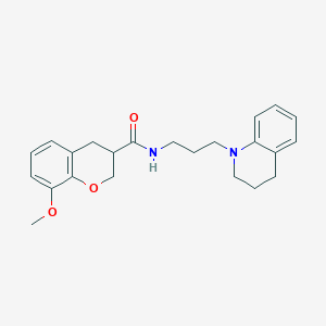 N-[3-(3,4-dihydroquinolin-1(2H)-yl)propyl]-8-methoxychromane-3-carboxamide