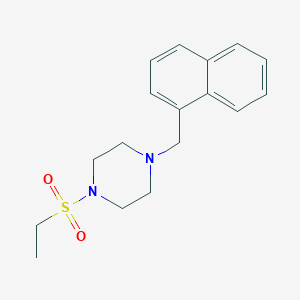 molecular formula C17H22N2O2S B5621439 1-(ethylsulfonyl)-4-(1-naphthylmethyl)piperazine 