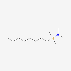 molecular formula C12H29NSi B562144 N-辛基二甲基(二甲基氨基)硅烷 CAS No. 110348-62-4