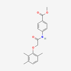 molecular formula C19H21NO4 B5621446 methyl 4-{[(2,3,6-trimethylphenoxy)acetyl]amino}benzoate 