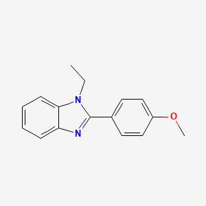 molecular formula C16H16N2O B5621509 1-ethyl-2-(4-methoxyphenyl)-1H-benzimidazole 