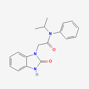 molecular formula C18H19N3O2 B5621518 N-isopropyl-2-(2-oxo-2,3-dihydro-1H-benzimidazol-1-yl)-N-phenylacetamide 