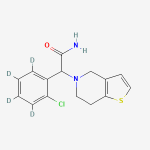 molecular formula C15H15ClN2OS B562153 Clopidogrel Amide-d4 CAS No. 1219423-91-2