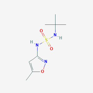 molecular formula C8H15N3O3S B5621581 N-(tert-butyl)-N'-(5-methyl-3-isoxazolyl)sulfamide 