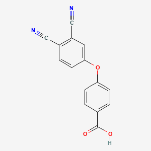 molecular formula C15H8N2O3 B5621588 4-(3,4-dicyanophenoxy)benzoic acid CAS No. 85218-66-2