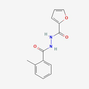 molecular formula C13H12N2O3 B5621614 N'-(2-methylbenzoyl)-2-furohydrazide 