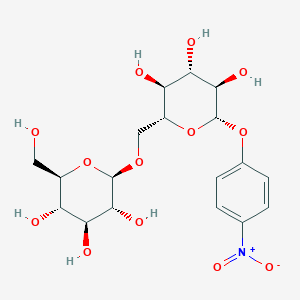 molecular formula C18H25NO13 B562164 4-Nitrophenyl 6-O-Beta-D-Glucopyranosyl-Beta-D-Glucopyranoside CAS No. 16790-33-3