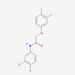 molecular formula C16H15F2NO2 B5621644 N-(3,4-difluorophenyl)-2-(3,4-dimethylphenoxy)acetamide 