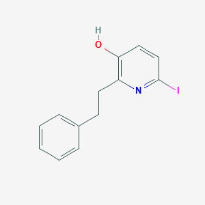 molecular formula C13H12INO B5621673 6-iodo-2-(2-phenylethyl)-3-pyridinol 