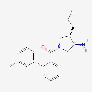 (3R*,4S*)-1-[(3'-methylbiphenyl-2-yl)carbonyl]-4-propylpyrrolidin-3-amine