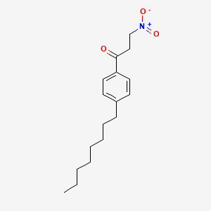 molecular formula C17H25NO3 B562172 3-硝基-1-(4-辛基苯基)丙-1-酮 CAS No. 899822-97-0