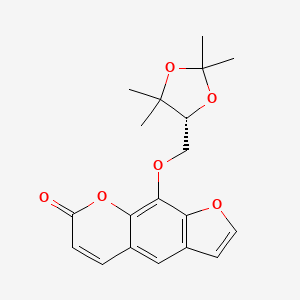 molecular formula C19H20O6 B562173 Heraclenol acetonide CAS No. 64790-68-7