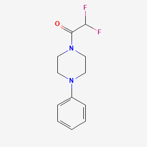 molecular formula C12H14F2N2O B5621739 1-(difluoroacetyl)-4-phenylpiperazine 
