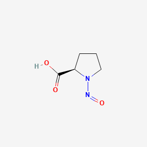 molecular formula C5H8N2O3 B562174 N-Nitroso-D-proline CAS No. 42022-03-7