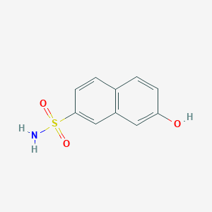 molecular formula C10H9NO3S B5621776 7-hydroxy-2-naphthalenesulfonamide 