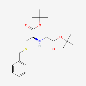 molecular formula C20H31NO4S B562179 3-苄硫基-2-(叔丁氧羰基甲基氨基)-丙酸叔丁酯 CAS No. 1331889-60-1