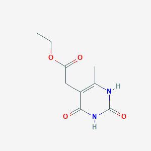 molecular formula C9H12N2O4 B5621803 ethyl (6-methyl-2,4-dioxo-1,2,3,4-tetrahydro-5-pyrimidinyl)acetate 