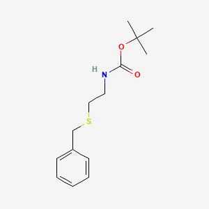 molecular formula C14H21NO2S B562181 S-苄基-N-叔丁氧羰基-乙硫醇胺 CAS No. 873330-01-9