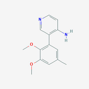 molecular formula C14H16N2O2 B5621815 3-(2,3-dimethoxy-5-methylphenyl)pyridin-4-amine 
