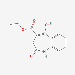 5-Hydroxy-2-oxo-2,3-dihydro-1H-[1]benzazephe-4-carboxylic Acid Ethyl Ester