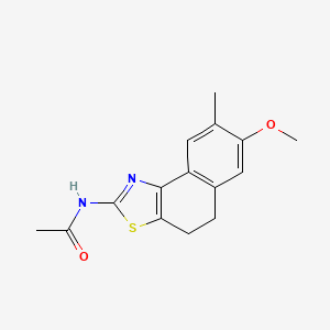 molecular formula C15H16N2O2S B5621878 N-(7-methoxy-8-methyl-4,5-dihydronaphtho[1,2-d][1,3]thiazol-2-yl)acetamide 