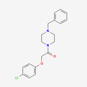molecular formula C19H21ClN2O2 B5621884 1-benzyl-4-[(4-chlorophenoxy)acetyl]piperazine CAS No. 217646-11-2