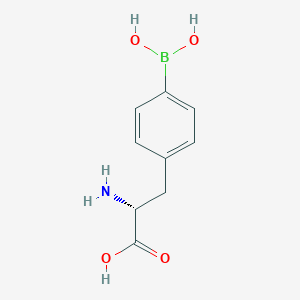 molecular formula C9H12BNO4 B056219 4-硼-D-苯丙氨酸 CAS No. 111821-49-9