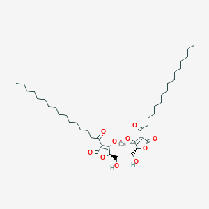 calcium;(2R)-4-hexadecanoyl-2-(hydroxymethyl)-5-oxo-2H-furan-3-olate
