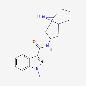 molecular formula C17H22N4O B562191 9'-Desmethyl Granisetron (Granisetron Impurity C) CAS No. 160177-67-3