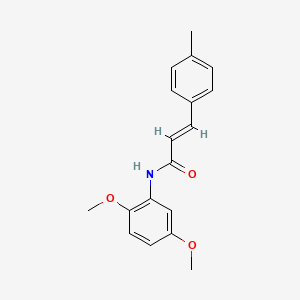 molecular formula C18H19NO3 B5621987 N-(2,5-dimethoxyphenyl)-3-(4-methylphenyl)acrylamide 