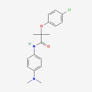 2-(4-chlorophenoxy)-N-[4-(dimethylamino)phenyl]-2-methylpropanamide