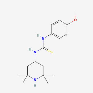 N-(4-methoxyphenyl)-N'-(2,2,6,6-tetramethyl-4-piperidinyl)thiourea