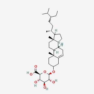 molecular formula C35H58O7 B562203 Stigmast-5-en-3-yl beta-D-glucopyranosiduronic acid CAS No. 126251-01-2