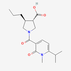 (3S*,4S*)-1-[(6-isopropyl-1-methyl-2-oxo-1,2-dihydro-3-pyridinyl)carbonyl]-4-propyl-3-pyrrolidinecarboxylic acid