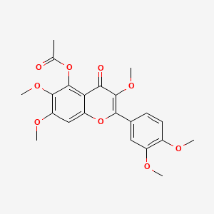 molecular formula C22H22O9 B562211 阿替美汀乙酸盐 CAS No. 95135-98-1