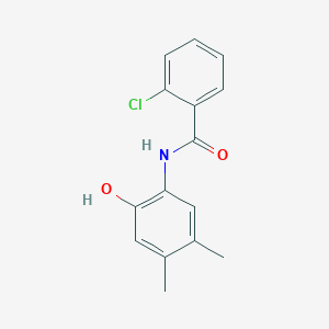 2-chloro-N-(2-hydroxy-4,5-dimethylphenyl)benzamide