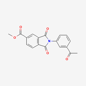 methyl 2-(3-acetylphenyl)-1,3-dioxo-2,3-dihydro-1H-isoindole-5-carboxylate