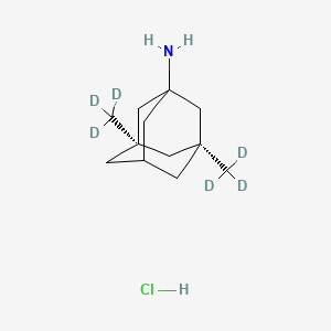 molecular formula C12H22ClN B562215 盐酸美金刚-d6 CAS No. 1189713-18-5