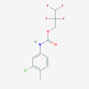 molecular formula C11H10ClF4NO2 B5622163 2,2,3,3-tetrafluoropropyl (3-chloro-4-methylphenyl)carbamate 