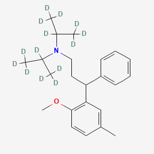 molecular formula C23H33NO B562217 N,N-Diisopropyl-3-(2-methoxy-5-methyl-phenyl)-3-phenylpropylamine-d14 CAS No. 1795031-80-9