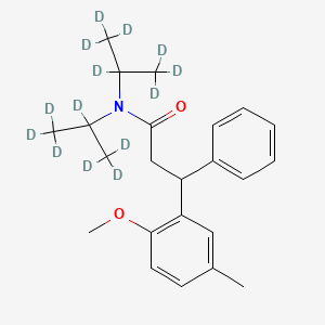 molecular formula C23H31NO2 B562218 N,N-Diisopropyl-3-(2-methoxy-5-methyl-phenyl)-3-phenylpropylamide-d14 CAS No. 1795013-34-1