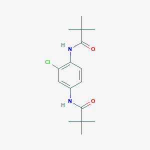 molecular formula C16H23ClN2O2 B5622191 N,N'-(2-chloro-1,4-phenylene)bis(2,2-dimethylpropanamide) 